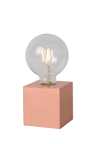 Lucide CUBICO - Tischlampe - Ø 9,5 cm - LED - E27 - 1x5W 2700K - Kupfer von LUCIDE