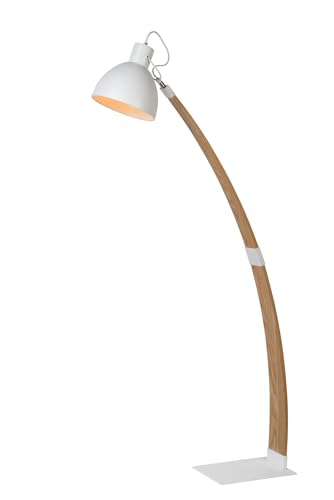 Lucide CURF - Stehlampe Mit Leselampe - 1xE27 - Weiß von LUCIDE