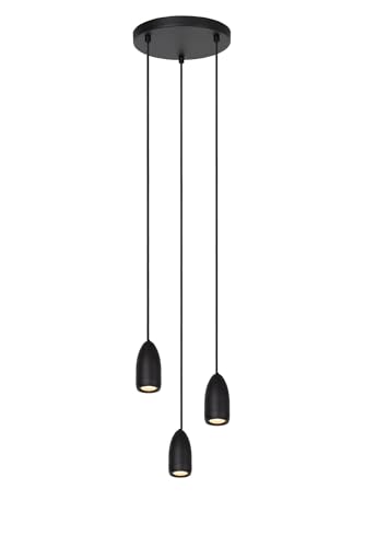 Lucide EVORA - Pendelleuchten - Ø 25 cm - 3xGU10 - Schwarz von LUCIDE