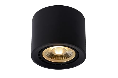 LUCIDE FEDLER - Deckenstrahler - Ø 12 cm - LED Dim to warm - GU10 (ES111) - 1x12W 2200K/3000K - Schwarz von LUCIDE
