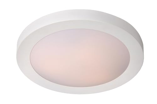 LUCIDE FRESH - Deckenleuchte Badezimmer - Ø 27 cm - 1xE27 - IP44 - Weiß von LUCIDE