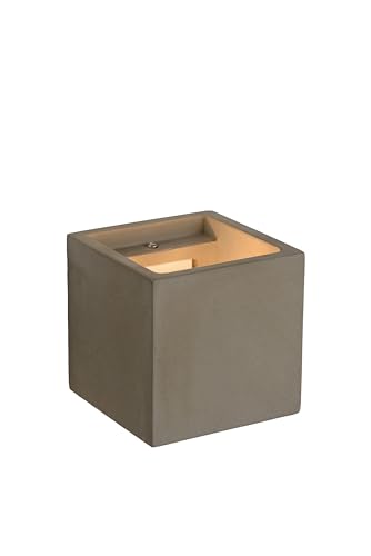 Lucide GIPSY - Wandleuchte - 1xG9 - Taupe, 7 x 7 x 17 cm von LUCIDE
