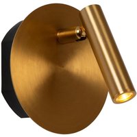 Jolijn - wiederaufladbare Bettlampe / Wandleuchte - Akku/Batterie - ø 10,2 cm - led - 1x2W 3000K - Magnetisch - Mattes Gold / Messing - Lucide von LUCIDE