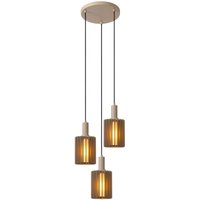 Lucide LAMBRES - Pendelleuchten - 3xE27 - Taupe Lucide LAMBRES - Pendelleuchten - 3xE27 - Taupe von LUCIDE