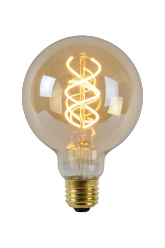 LUCIDE G95 - Glühfadenlampe - Ø 9,5 cm - LED Dim. - E27-1x4,9W 2200K - Amber LUCIDE G95 - Glühfadenlampe - Ø 9,5 cm - LED Dim. - E27-1x4,9W 2200K - Amber von LUCIDE