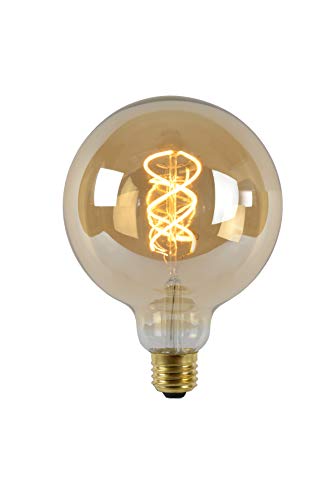 Lucide LED Bulb - Glühfadenlampe - Ø 12,5 cm - LED Dim. - E27 - 1x5W 2200K - Amber von LUCIDE
