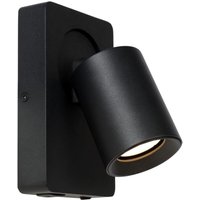 Nigel - Bettlampe / Wandleuchte - led Dim to warm - GU10 - 1x5W 2200K/3000K - Mit USB-Ladepunkt - Schwarz - Lucide Nigel - Bettlampe / Wandleuchte - led Dim to warm - GU10 - 1x5W 2200K/3000K - Mit USB-Ladepunkt - Schwarz - Lucide von LUCIDE