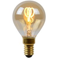 Lucide - P45 - Glühfadenlampe - ø 4,5 cm - led Dim. - E14 - 1x3W 2200K - Amber von LUCIDE