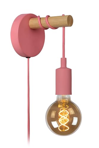 LUCIDE POLA - Wandleuchte Kinderzimmer - Ø 12 cm - 1xE27 - Rosa LUCIDE POLA - Wandleuchte Kinderzimmer - Ø 12 cm - 1xE27 - Rosa von LUCIDE