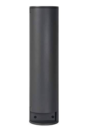 Lucide POWERPOINT - Außensteckdose Säule Steckdose NL/D - Ø 10 cm - IP44 - Anthrazit von LUCIDE