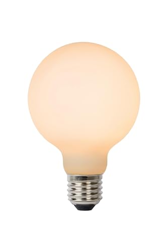 LUCIDE STEP DIM BULB - Glühfadenlampe - Ø 8 cm - LED Dim. - E27-1x8W 2700K - 3 StepDim - Opal von LUCIDE