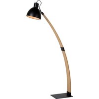 Lucide - Stehlampe Mit Leselampe - 1xE27 - Schwarz curf von LUCIDE