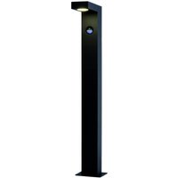 Lucide TEXAS-IR - Pollerleuchte - LED - 1x7W 3000K - IP54 - Bewegung und Tag/Nacht-Sensor (Abschaltbar) - Anthrazit von LUCIDE