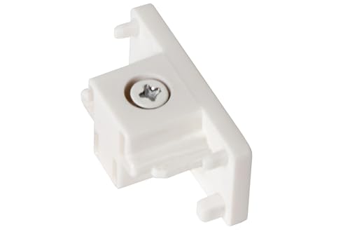 Lucide TRACK Endkappe - 1-Phasen Stromschiene/Schienensystem - 2er-Set - Weiß(Verlängerung) von LUCIDE