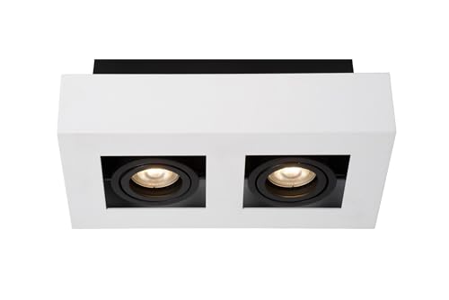 LUCIDE XIRAX - Deckenstrahler - LED Dim to warm - GU10-2x5W 2200K/3000K - Weiß von LUCIDE