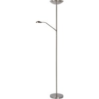 Lucide ZENITH - Stehlampe Mit Leselampe - LED Dim. - 3000K - Chrom Matt Lucide ZENITH - Stehlampe Mit Leselampe - LED Dim. - 3000K - Chrom Matt von LUCIDE