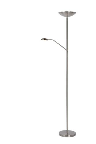 LUCIDE ZENITH - Stehlampe Mit Leselampe - LED Dim. - 3000K - Chrom Matt LUCIDE ZENITH - Stehlampe Mit Leselampe - LED Dim. - 3000K - Chrom Matt von LUCIDE