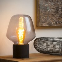 Lucide - becky - Tischlampe - ø 20 cm - 1xE27 - Rauchfarbe Grau Lucide - becky - Tischlampe - ø 20 cm - 1xE27 - Rauchfarbe Grau von LUCIDE