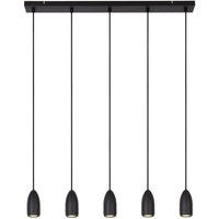 Lucide - neuwertig] Evora Hängeleuchte Deckenleuchte Pendelleuchte Lampe 5 Flg Schwarz Gu10 B-Ware von LUCIDE