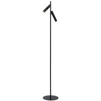 Lucide PHILON - Stehlampe Mit Leselampe - Ø 23 cm - LED Dim. - 2x4,5W 3000K - Schwarz von LUCIDE
