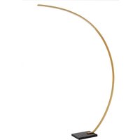 [NEUWERTIG] B-Ware Lucide Led Bogenleuchte Stehleuchte Curve Goldmatt Marmor 192cm Dimmbar Lampe von LUCIDE