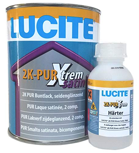 LUCITE 2K-PUR Xtreme satin, 0,1L - Härter zum 2K Polyurethan (PUR) Buntlack. von LUCITE
