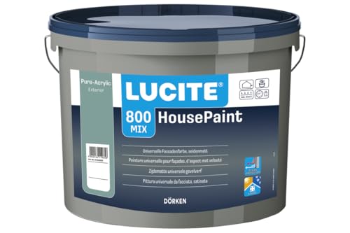 LUCITE House-Paint 12L Universal Fassadenfarbe, weiss, seidenmatt von LUCITE