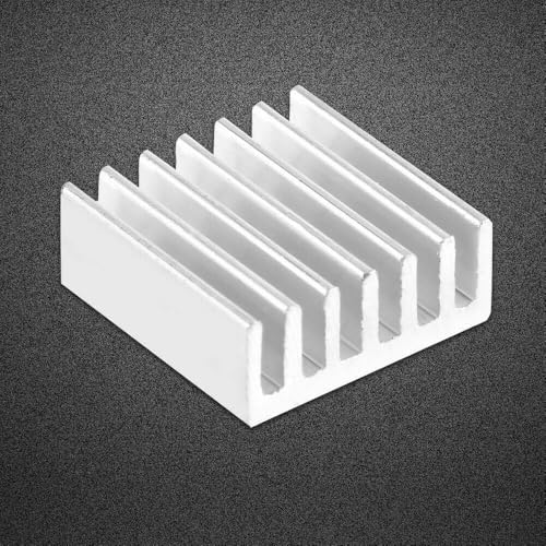 12 Stück 14 x 14 x 6 mm Aluminium-Kühlkörper mit Kleber auf der Rückseite für zuverlässige Wärmeableitung 12 Stück 14 x 14 x 6 mm Aluminium-Kühlkörper mit Kleber auf der Rückseite für zuverlässige Wärmeableitung von LUCKCDUO