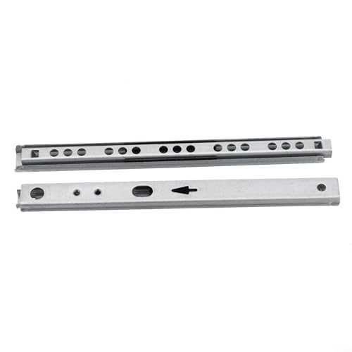 2 x Vollauszug Schubladenschienen für Küchenschrank und Schubladen (20,3 cm) von LUCKCDUO