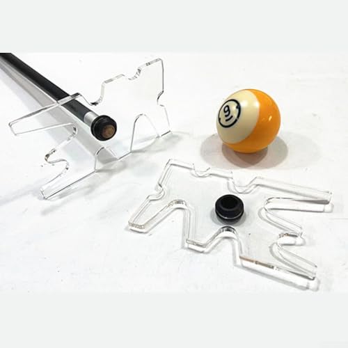 Acryl-Pool-Queue-Ablage, Billard-Queue-Brücke, Kopfhalter, verstellbare Höhe, Billardqueue-Brückenhalter mit Schutzfunktionen (schwarz) von LUCKCDUO
