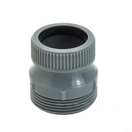 Adapter für Pool-Skimmer-Ablaufsysteme, kompatibel mit Schläuchen der Größe 32 bis 45 mm, entwickelt, um sichere, auslaufsichere Verbindungen für effiziente Wasserreinigung zu bieten (grau) von LUCKCDUO