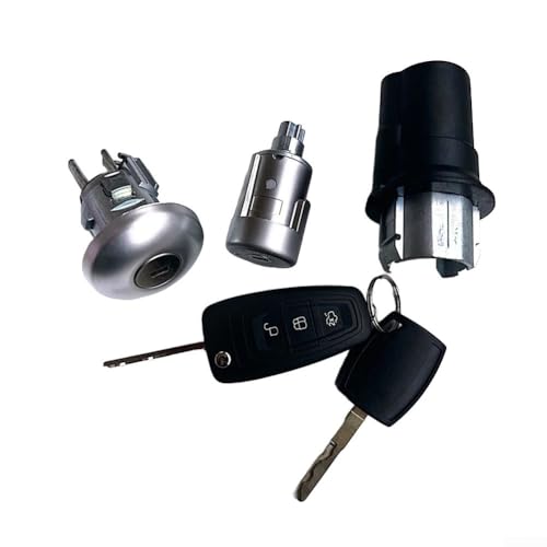 Autotürschloss-Kit Fernbedienung Schlüsselschloss Set, Metallgehäuse Kompatibel mit Ford Transit Custom 2015-2020 Silber Schwarz 2226990 Autotürschloss-Kit Fernbedienung Schlüsselschloss Set, Metallgehäuse Kompatibel mit Ford Transit Custom 2015-2020 Silber Schwarz 2226990 von LUCKCDUO