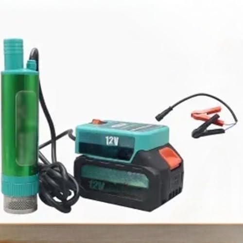 Batteriebetriebene Umfüllpumpe, kompatibel mit MT18V Lithium-Ionen-Akkus, 38 mm Pumpendurchmesser, Diesel- und Öl-Transferpumpe, 40 60 l/min Durchflussmenge mit 2 4 m Kabel von LUCKCDUO