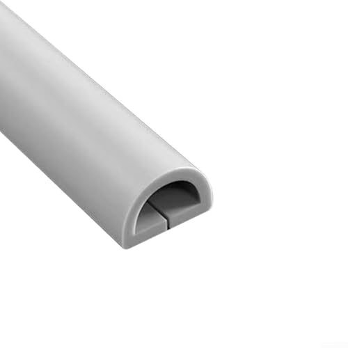 Boden-Kabel-Verbinder für Drähte mit Rückseite für einfache Befestigung und sicherere Oberflächen in Gewerbe-, Wohn- und Werkstatträumen (Curve White) von LUCKCDUO