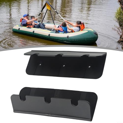 Bootssitzhaken Clips Klammern 2 Stück für Rib Schlauchboot Aufblasbare Fischerboote aus PVC Kompatibel mit Sitzhalteflicken auf Schlauchbooten (Schwarz) von LUCKCDUO