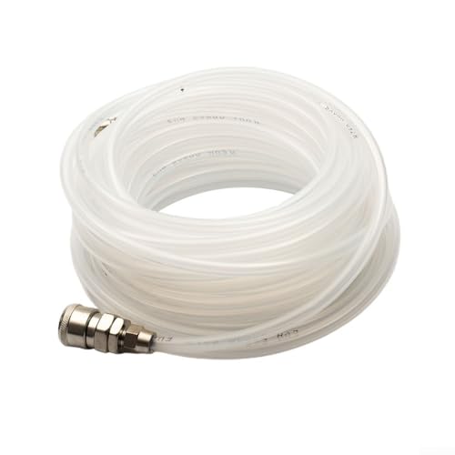 C Typ angeschlossener pneumatischer Pumpenschlauch und zuverlässig in der Größe 5 x 8 mm für Druckluft (Weiß 10 m) von LUCKCDUO