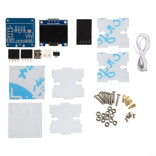 DIY Elektronisches Kit Mini Uhr, DIY Elektronische Uhr Kit, mit transparenter Acrylschale und WiFi-Verbindung für Technik-Enthusiasten DIY Elektronisches Kit Mini Uhr, DIY Elektronische Uhr Kit, mit transparenter Acrylschale und WiFi-Verbindung für Technik-Enthusiasten von LUCKCDUO