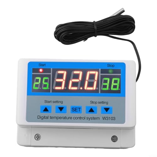 Digitales Thermostatgerät bietet flexible Stromversorgungsoptionen AC 220 V oder DC 12/24 V Eingang mit umfassender Funktionalität für Benutzer (DC 12 V 300 W) von LUCKCDUO