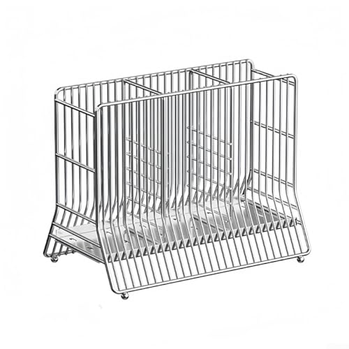 Edelstahl-Utensilienhalter mit 3 geteilten Fächern für effiziente Organisation und schnellen Wasserablauf, für Küche, Bad oder Büro Edelstahl-Utensilienhalter mit 3 geteilten Fächern für effiziente Organisation und schnellen Wasserablauf, für Küche, Bad oder Büro von LUCKCDUO