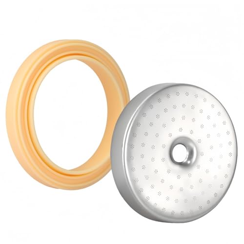 Ersatz-Set für Breville BES450 BES500 54 mm Duschwand mit Silikondichtung, entwickelt um gleichmäßige Sättigung und Druckstabilität des Kaffeesatzes zu fördern von LUCKCDUO