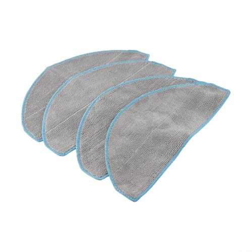 Ersatz-Set für Wischmopp-Pads, kompatibel mit Roomba für Kombi-Staubsauger und maschinenwaschbare Mikrofaser-Optionen, erhältlich als Sets von vier oder zehn (4 Stück) von LUCKCDUO