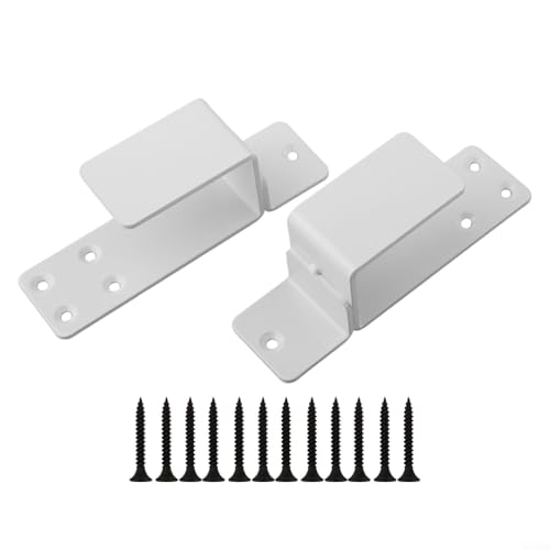 Essential Türsicherung mit 2 x 4 Barrikadenhalterungen, stark und designt (weiß) von LUCKCDUO