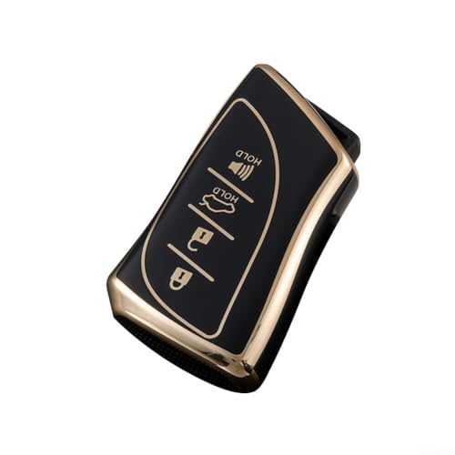 Für Lexus For ES UX IS NX Remote Key Fob Cover in For TPU Material Protects Against Dust and Damage Effectively (Black) von LUCKCDUO