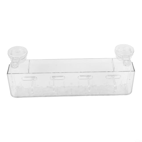 Kompakter Saugnapf-Organizer mit Drainage, perfekt zur Feuchtigkeitsregulierung (transparent) von LUCKCDUO