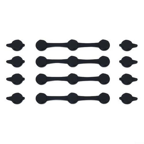 Magnetische Silikon-Schnalle, Küchenpapierhalter-Clips, Pergamentpapier-Liner, Fixierungszubehör, für Fritteusenkorb, rot, schwarz, grau (schwarz) von LUCKCDUO