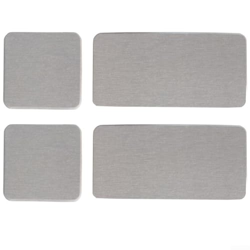 Natürliches Kieselgur Tablett-Set, 4 Stück, saugfähige Tabletts für den Heimgebrauch in Bad und Küche (hellgrau) von LUCKCDUO