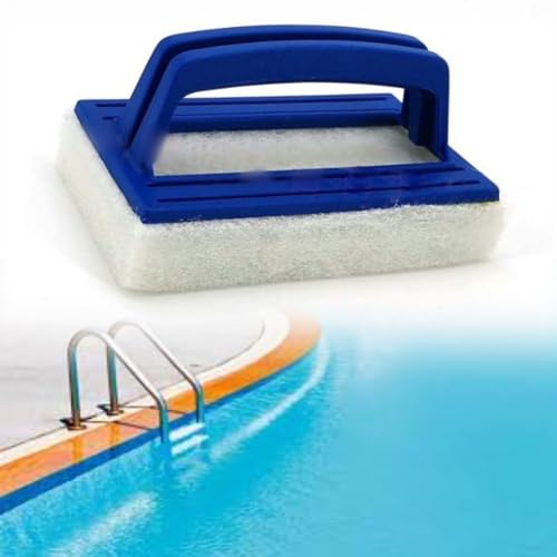 Poolfliesen-Scheuerbürste, 2 Stück, mit Hand-Design und Scheuerschwamm für effiziente Reinigung von Pools, Spas, Duschen und Badezimmern von LUCKCDUO