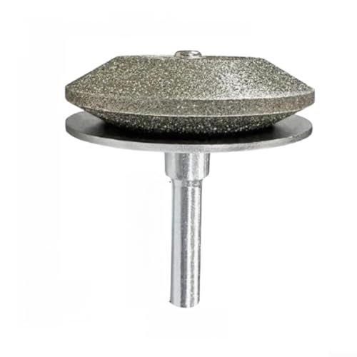 Rasenmäher-Klingenschärfer, Diamant-Schleifscheibe, Körnung 120, Metallkonstruktion, kompatibel mit jeder elektrischen Bohrmaschine von LUCKCDUO