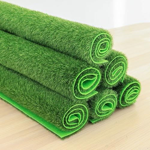 Realistische grüne Rasenteppich-Lösung für alle Ihre Landschaftsbaubedürfnisse zu Hause (30 x 30 cm) von LUCKCDUO
