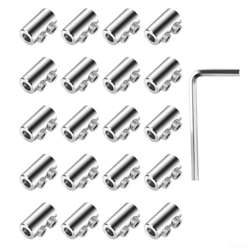 Sichern Sie Ihre Kabel effizient mit 20 Edelstahl-Drahtseilklemmen für hohe Beanspruchung von LUCKCDUO